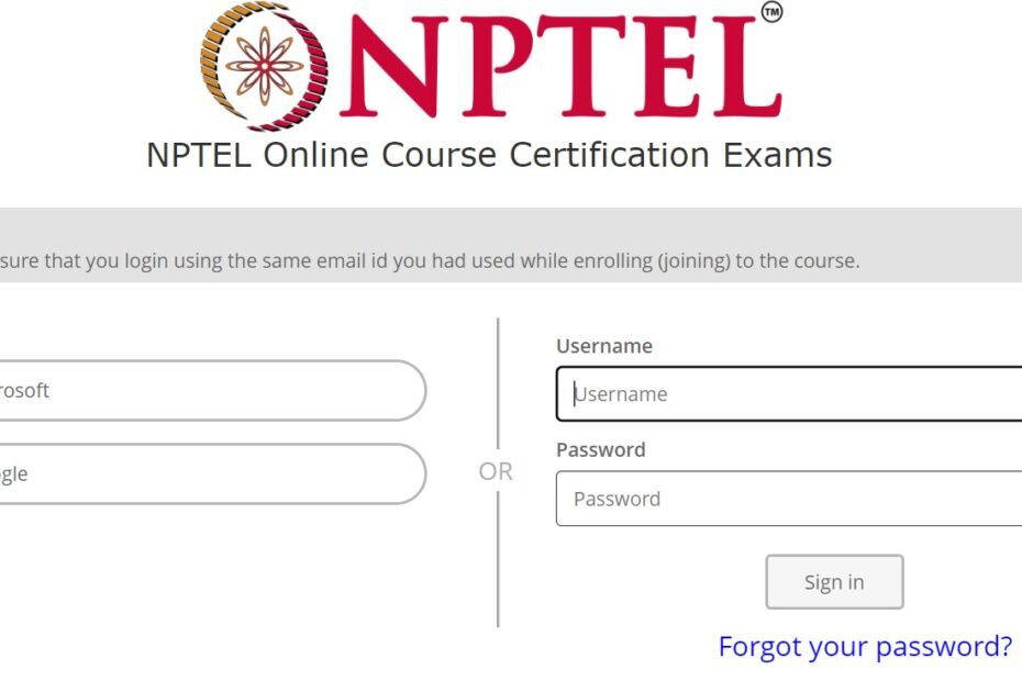 NPTEL Admit Card 2024