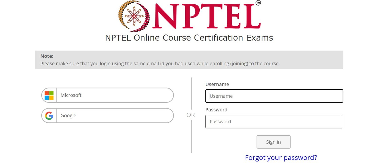 NPTEL Admit Card 2024